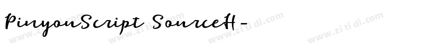 PinyouScript SourceH字体转换